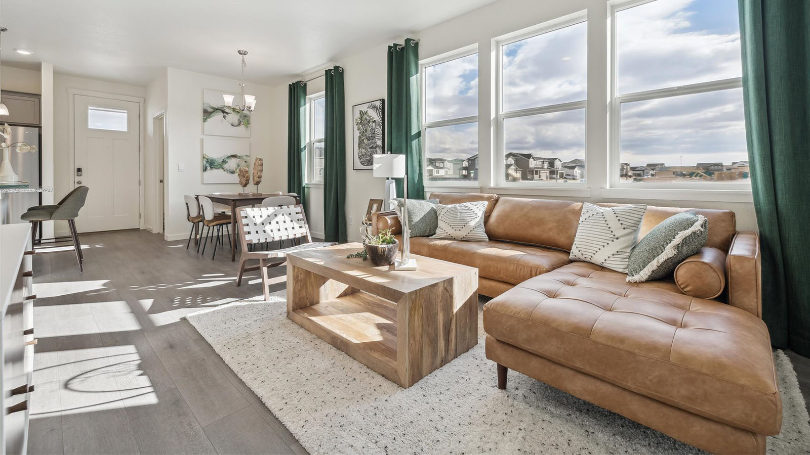 modern living area new home