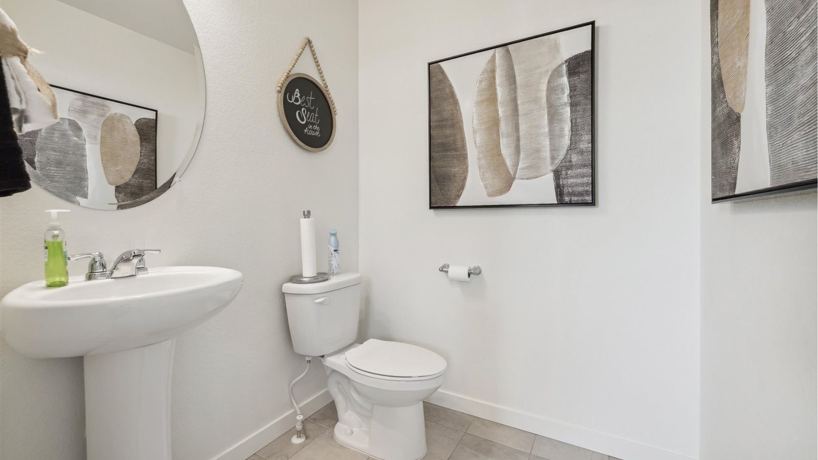 powder room in new home