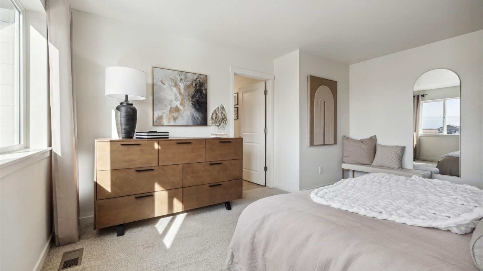 main bedroom in new home