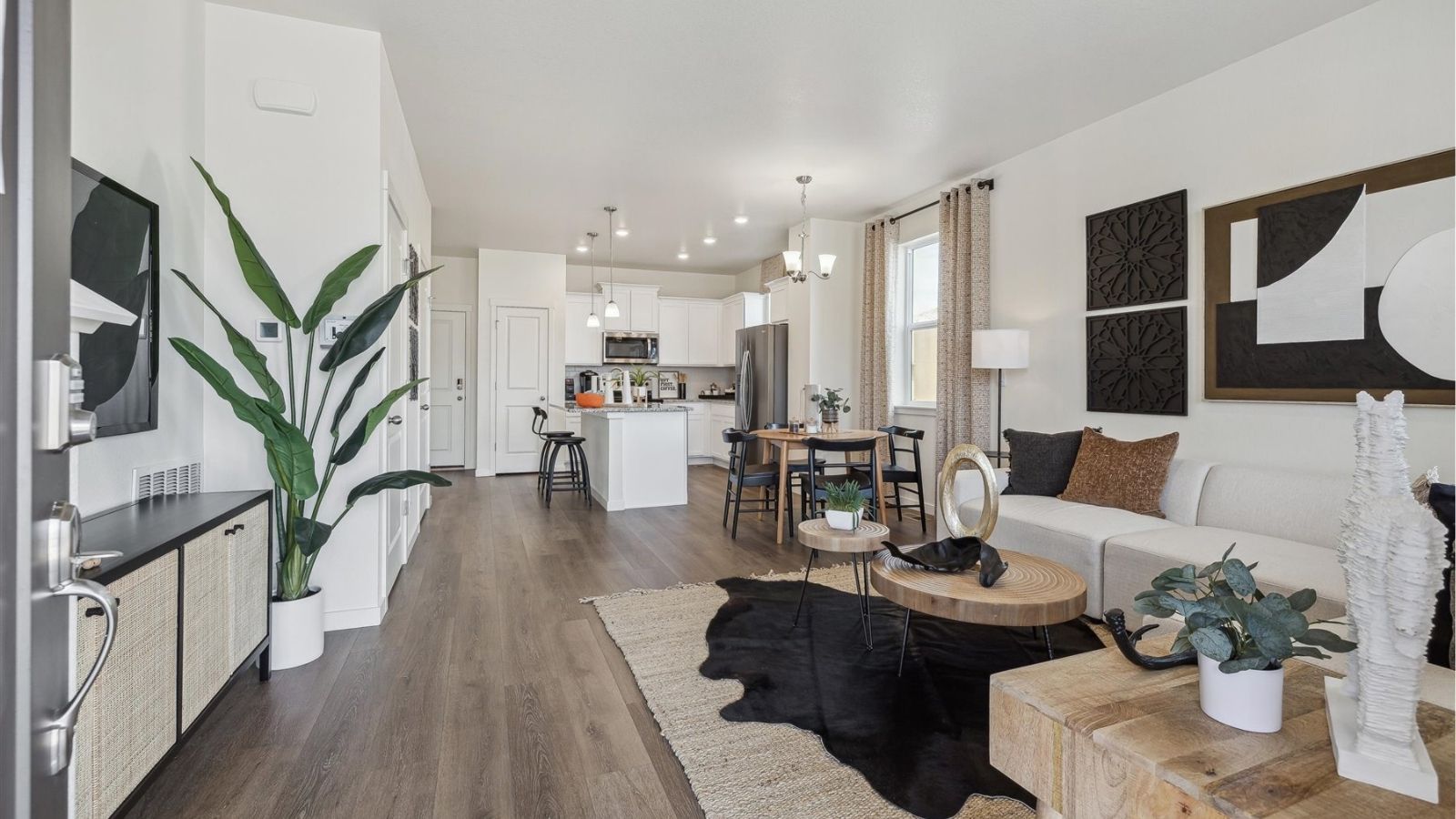 living area in new home