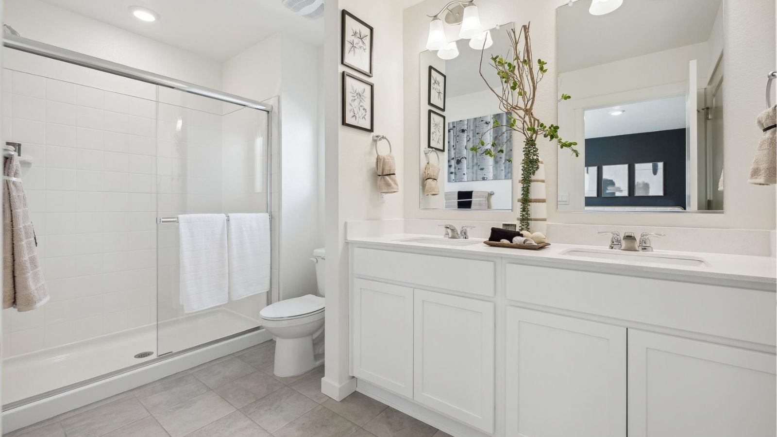 primary bathroom in new construction home