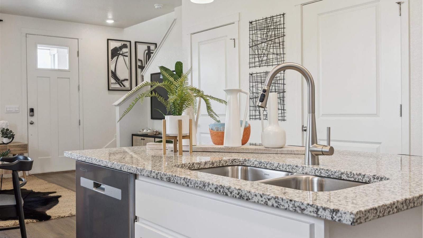 kitchen in new home in commerce city