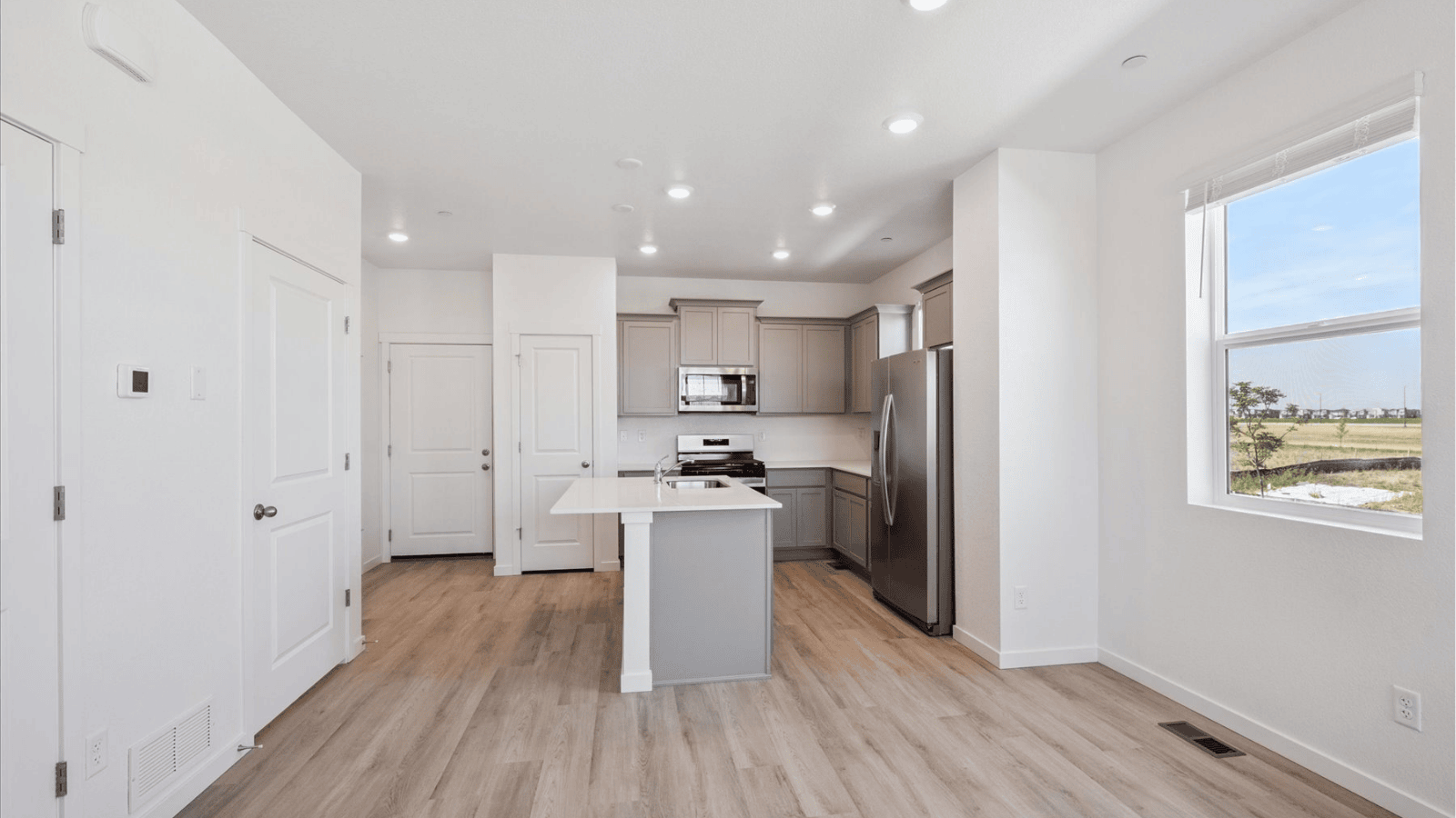 Dining area in new construction home