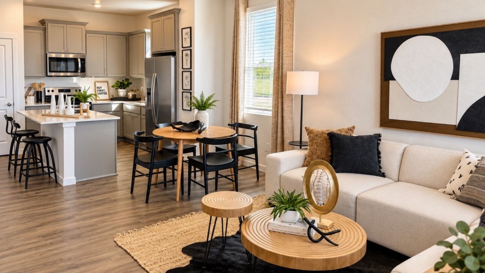 main floor of new construction home by d.r. horton in Commerce City, CO