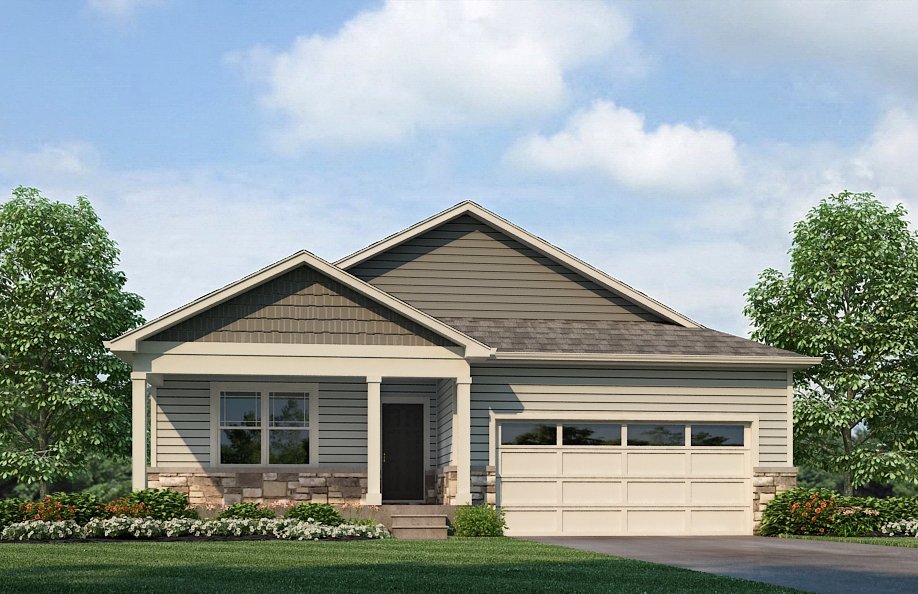 Elevation H Harmony floor plan at D.R. Horton Colorado's Settlers Crossing community