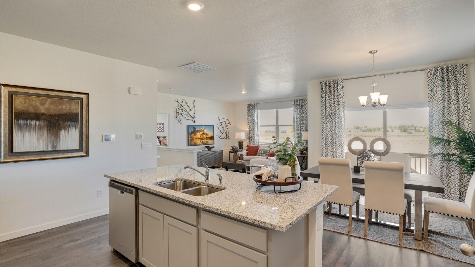 kitchen with an island
