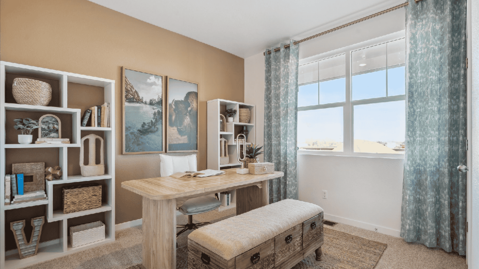 Front office space in open concept floor plan