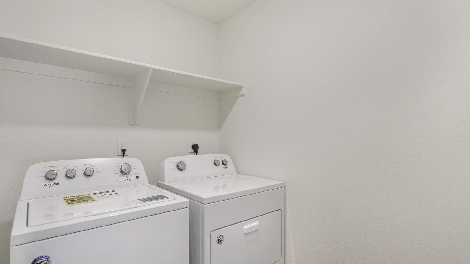 Centrally located laundry room on upper floor with full washer/dryer hookups