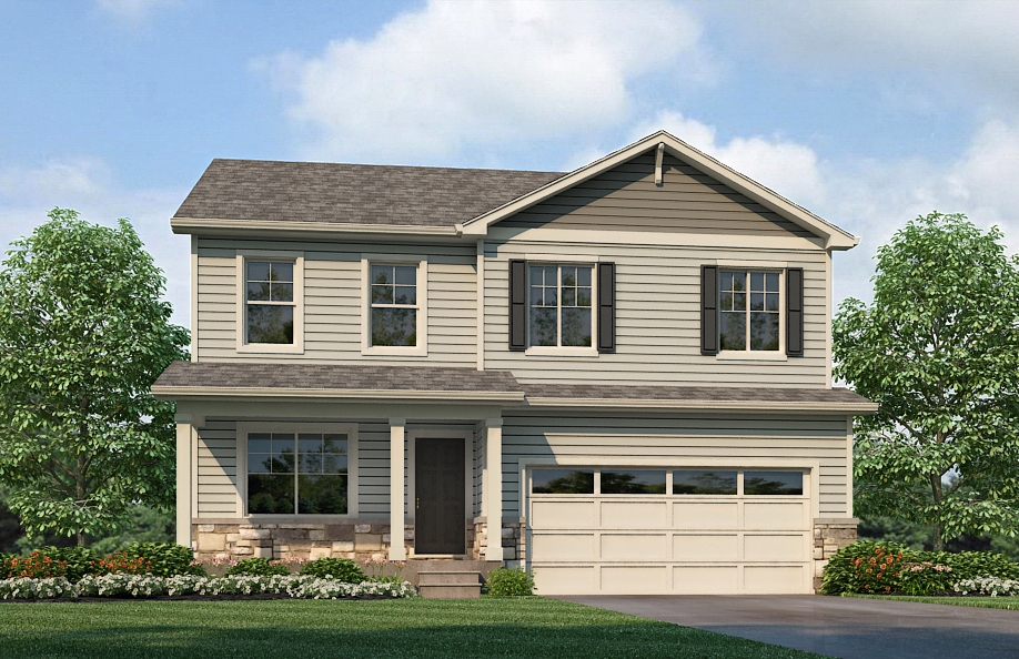 Elevation A exterior of Pendleton floor plan at Settlers Crossing in Commerce City, Colorado