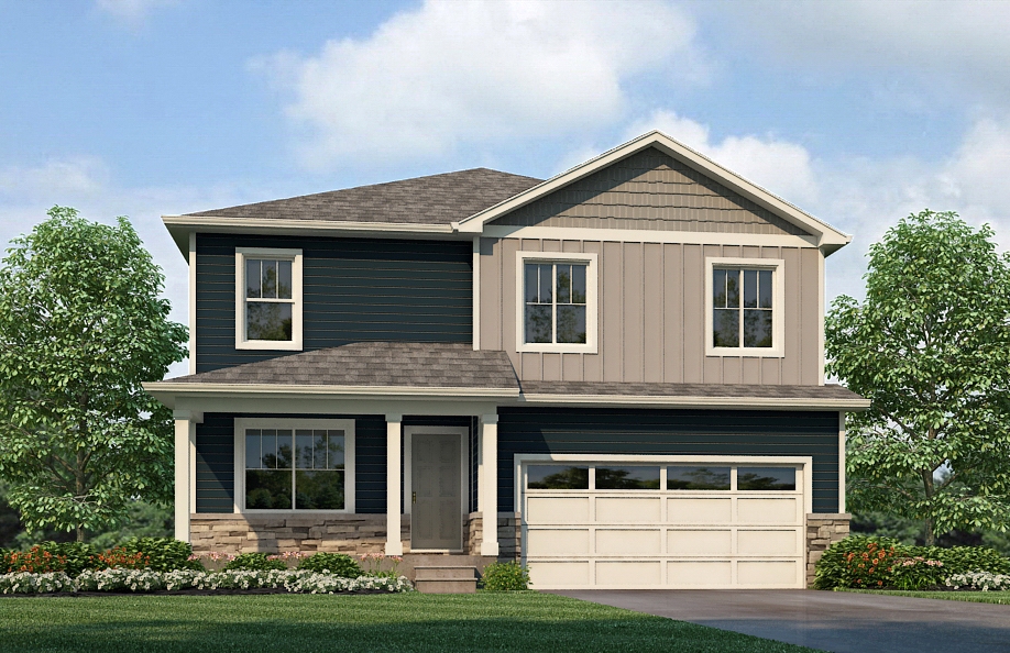 Settlers Crossing elevation C of Pendleton floor plan exterior in Commerce City, Colorado