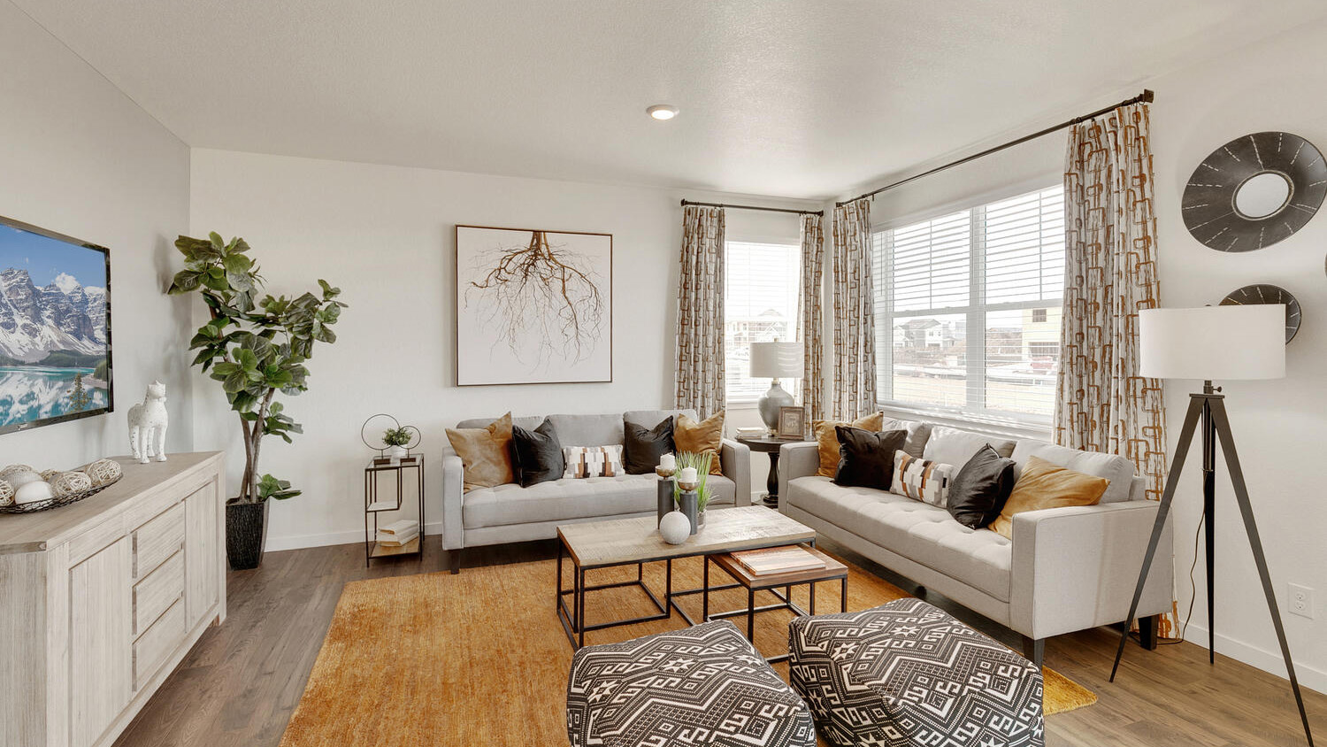 Great room in new construction home