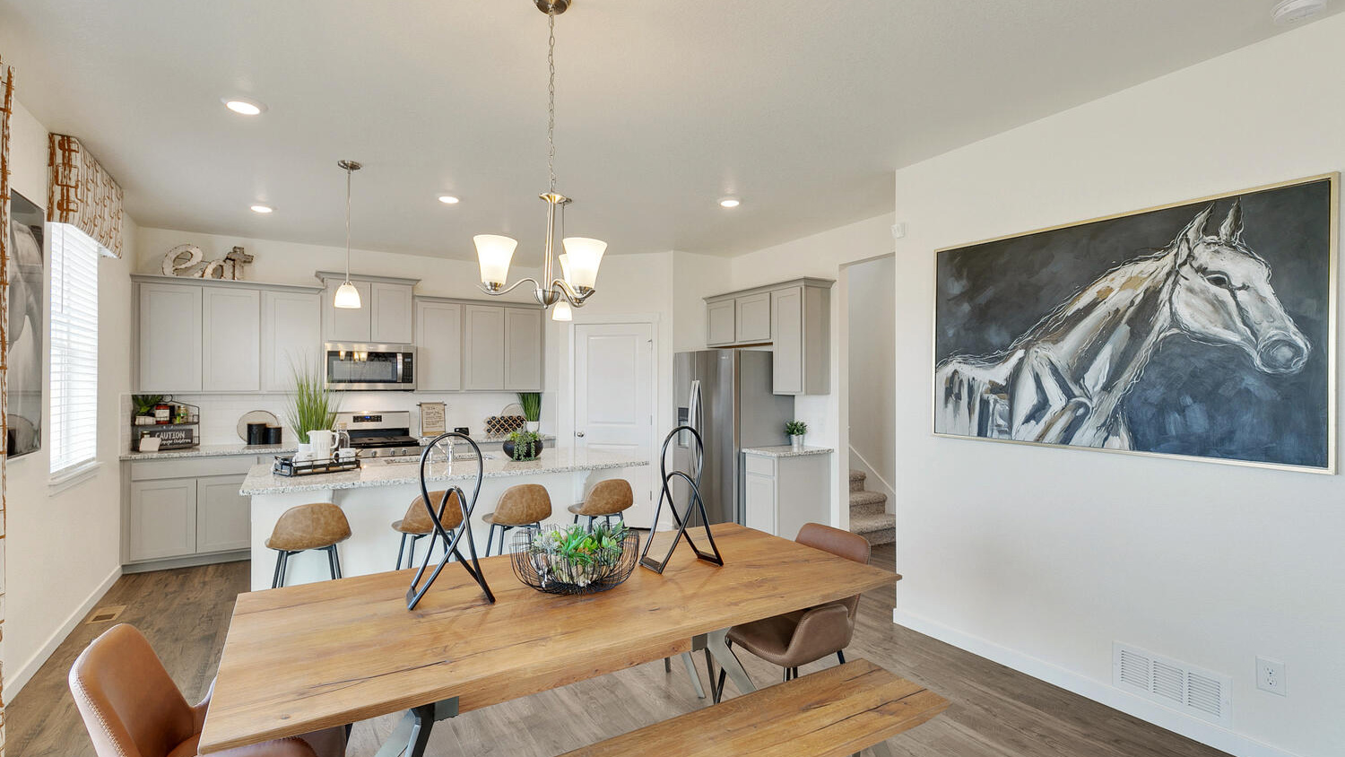 Dining area in new home