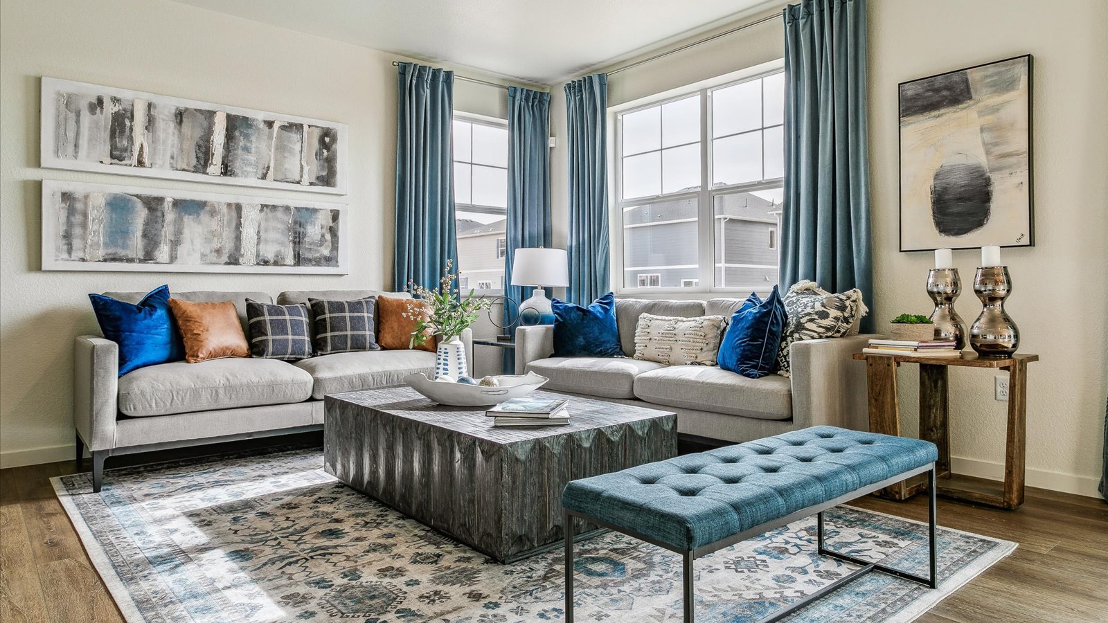 living area in new home commerce city