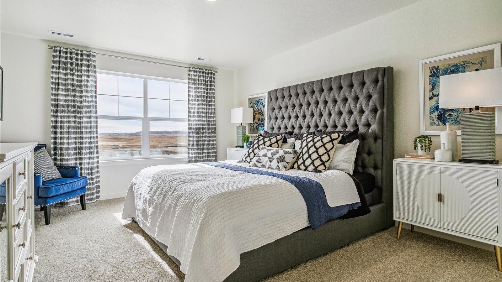 primary bedroom in new home