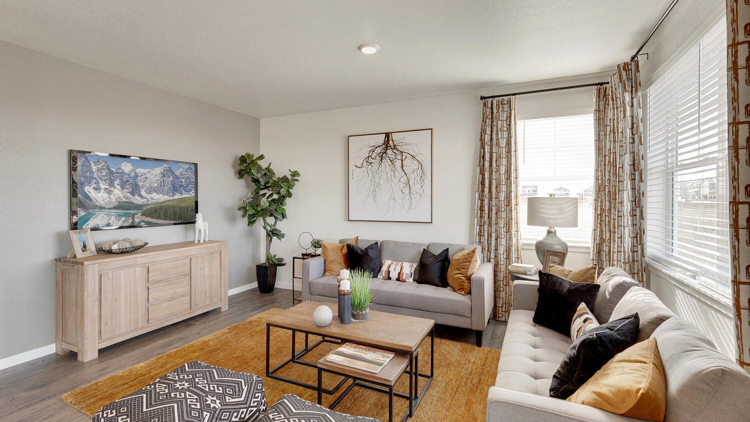 great room in new home