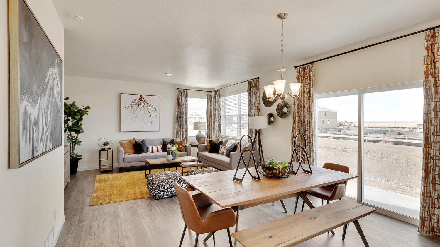 dining room in new home
