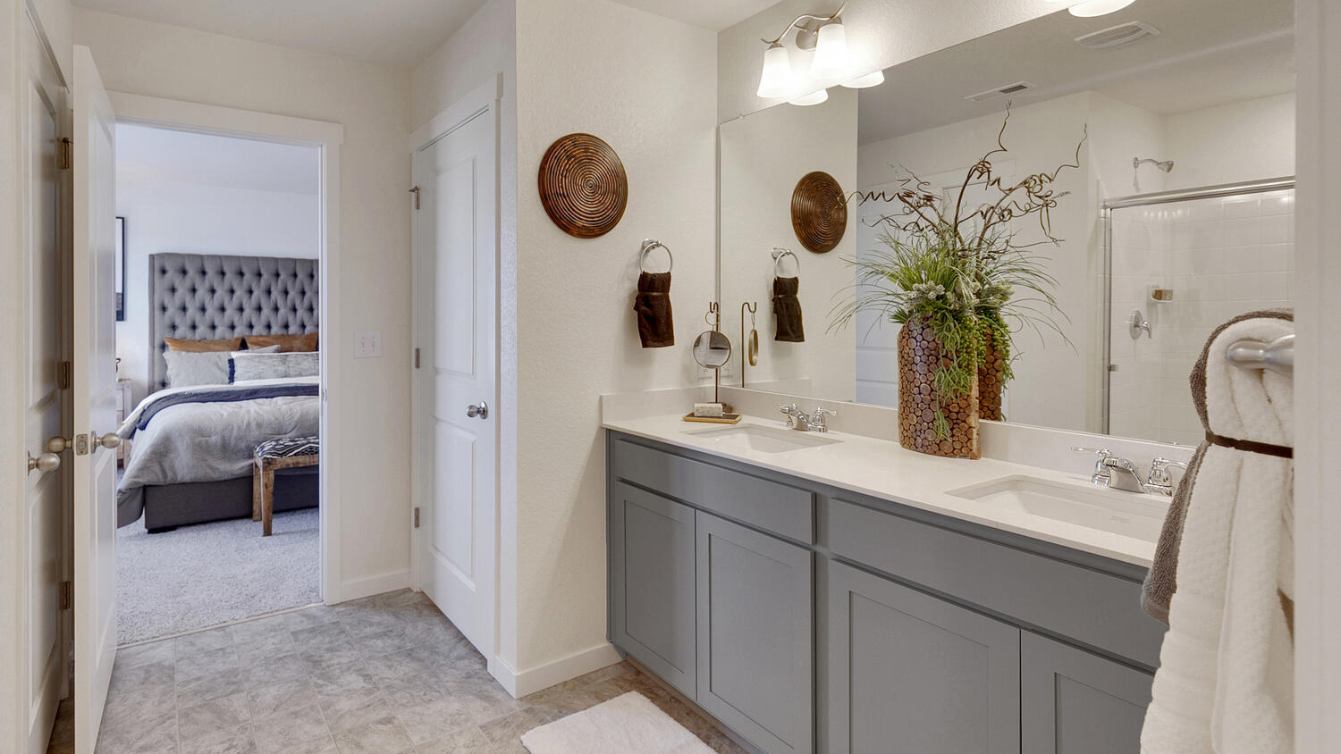 main bathroom in new home