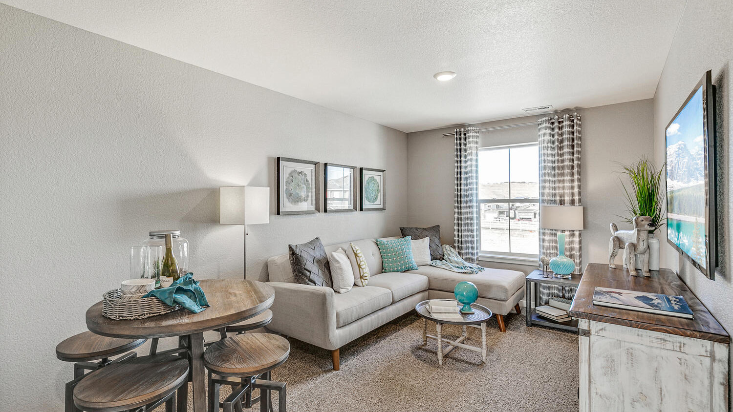Versatile loft space in new D.R. Horton Henley floor plan home great for work or play