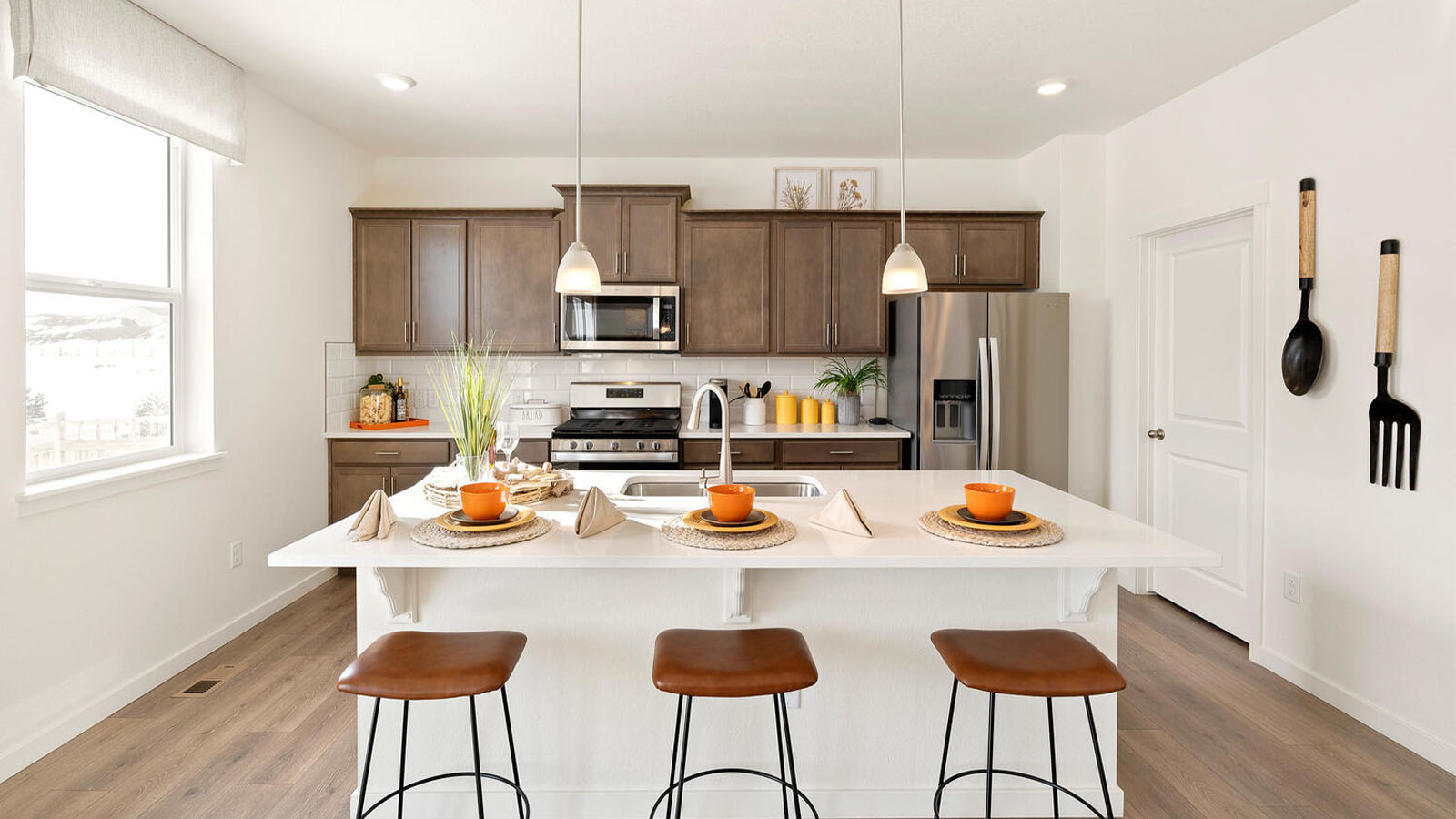 Spacious kitchen island in new D.R. Horton home in Colorado