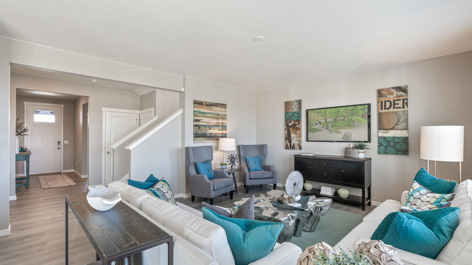 Spacious grand room in new home in Commerce City, Colorado