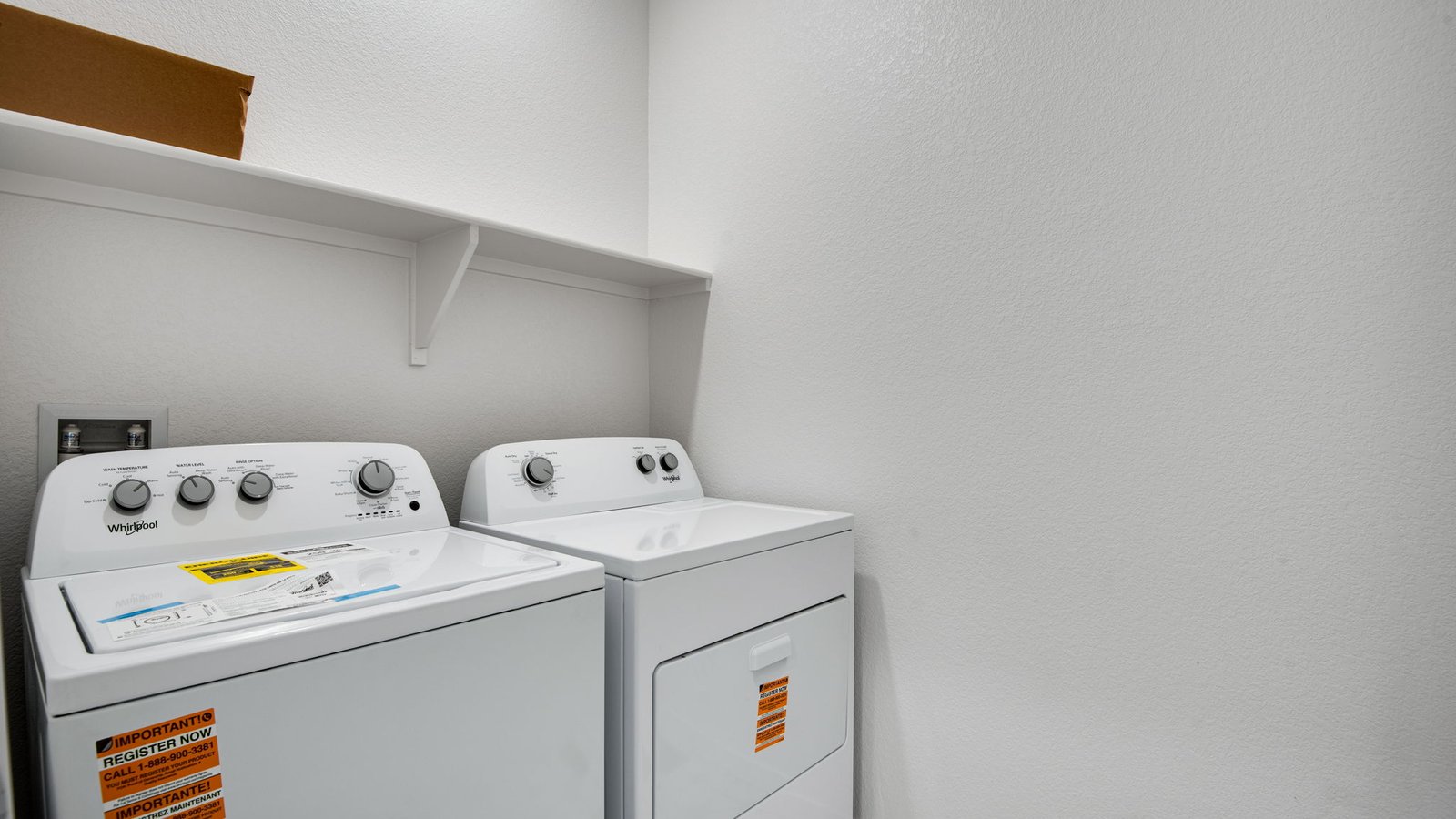 Laundry room in D.R. Horton home
