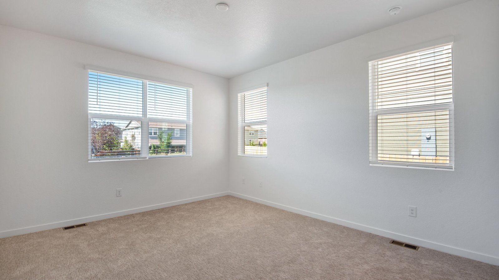 Primary bedroom in new construction home
