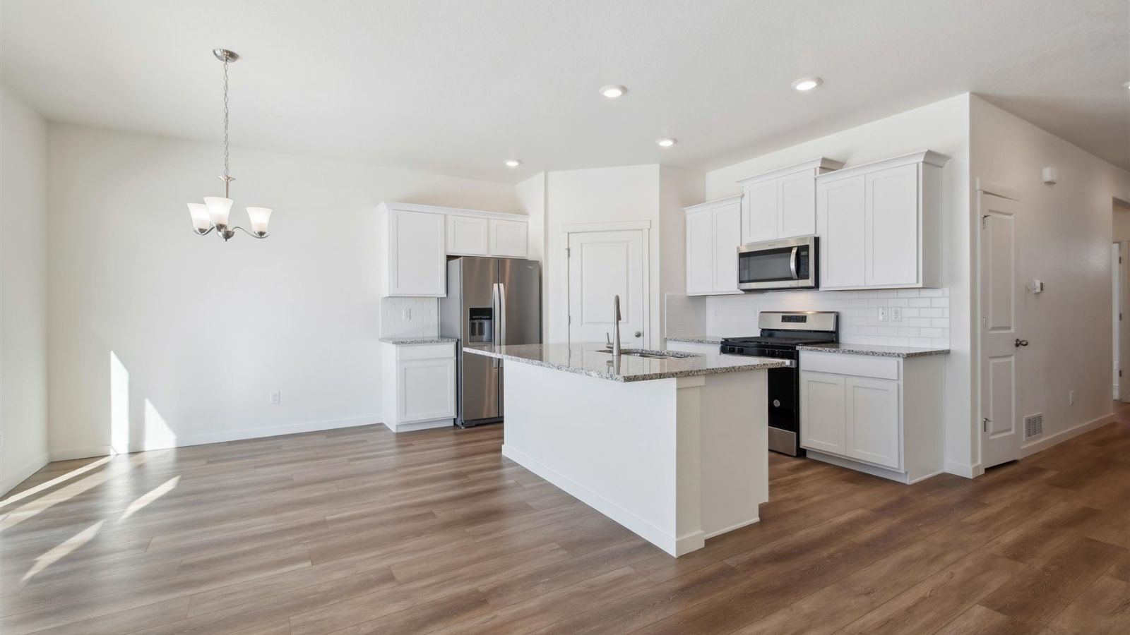 Open concept floor plan of new home Harmony floor plan
