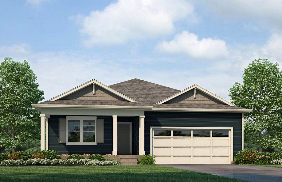 Elevation B Harmony floor plan at D.R. Horton Colorado's Spring Valley Ranch community