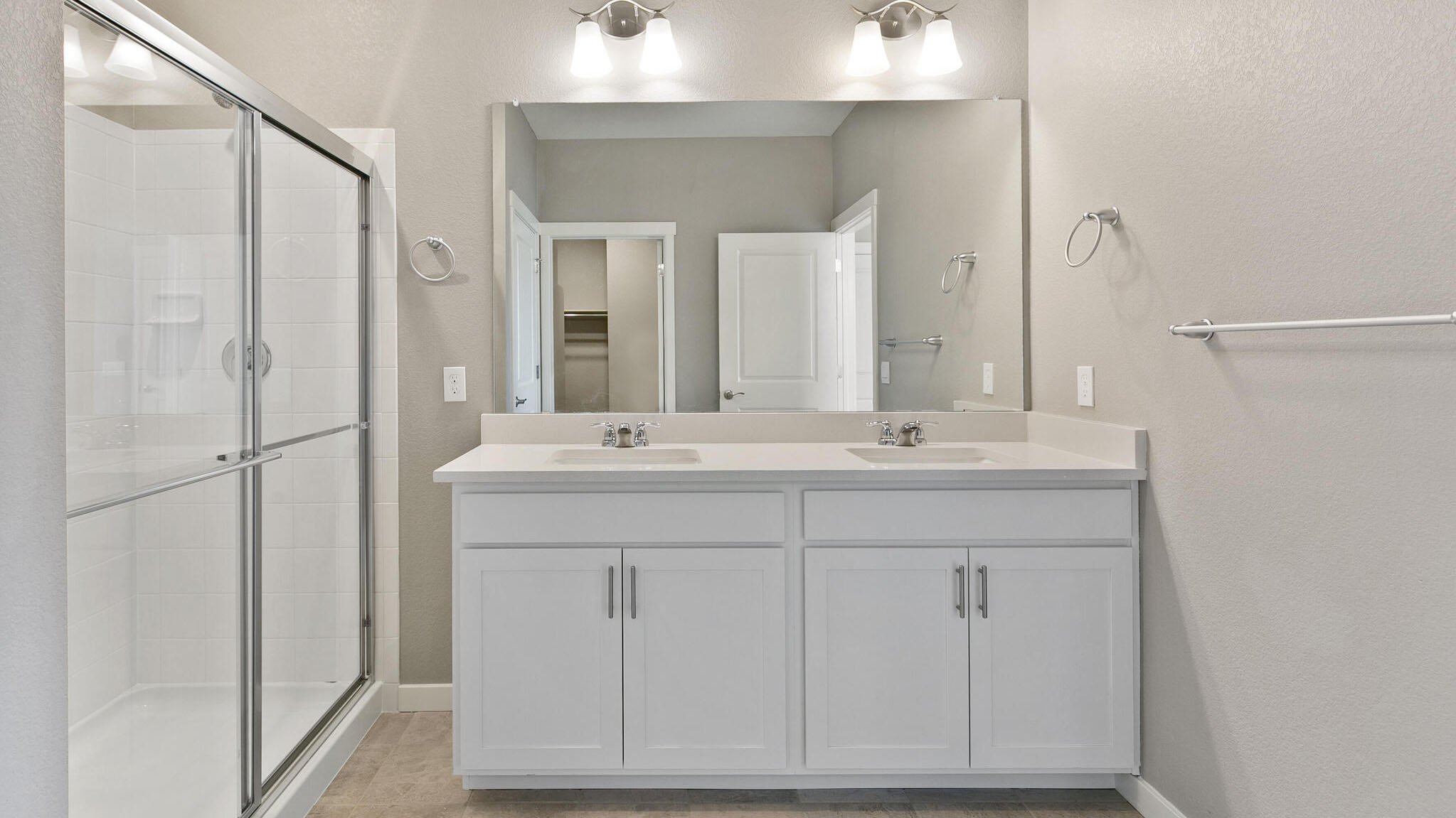 primary bathroom in new home