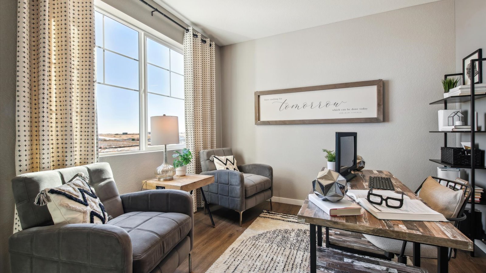 First floor office in new construction home