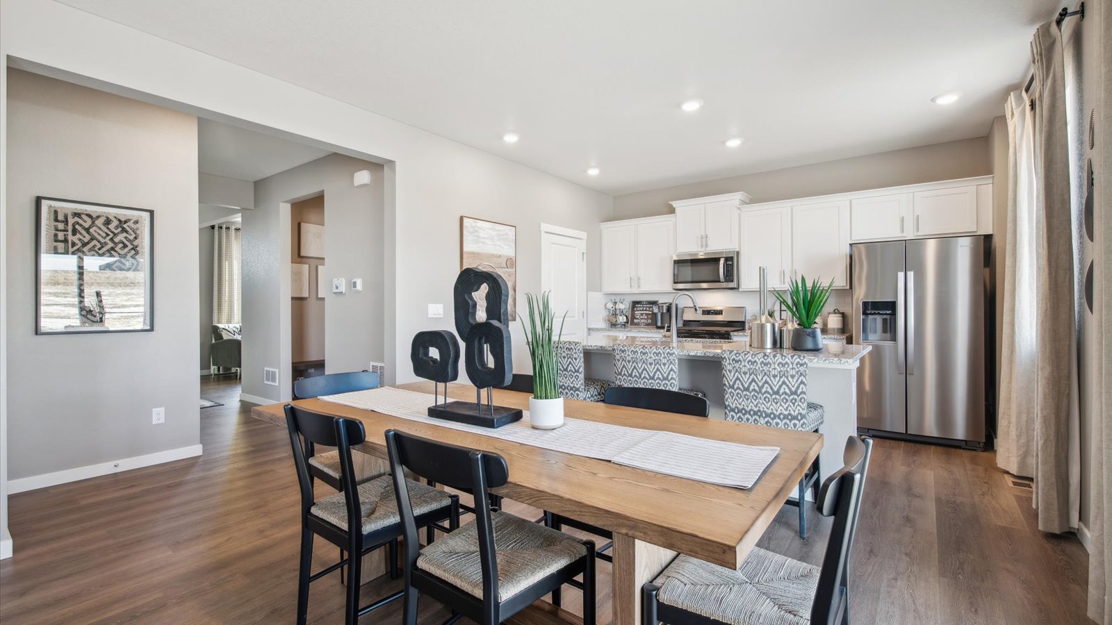 Dining area in new home