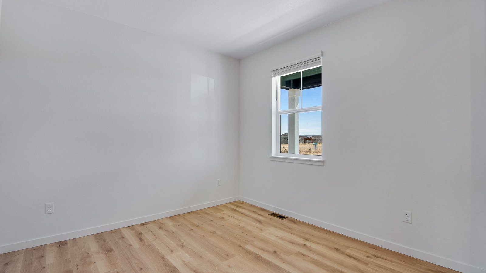 home office in new construction home elizabeth, co