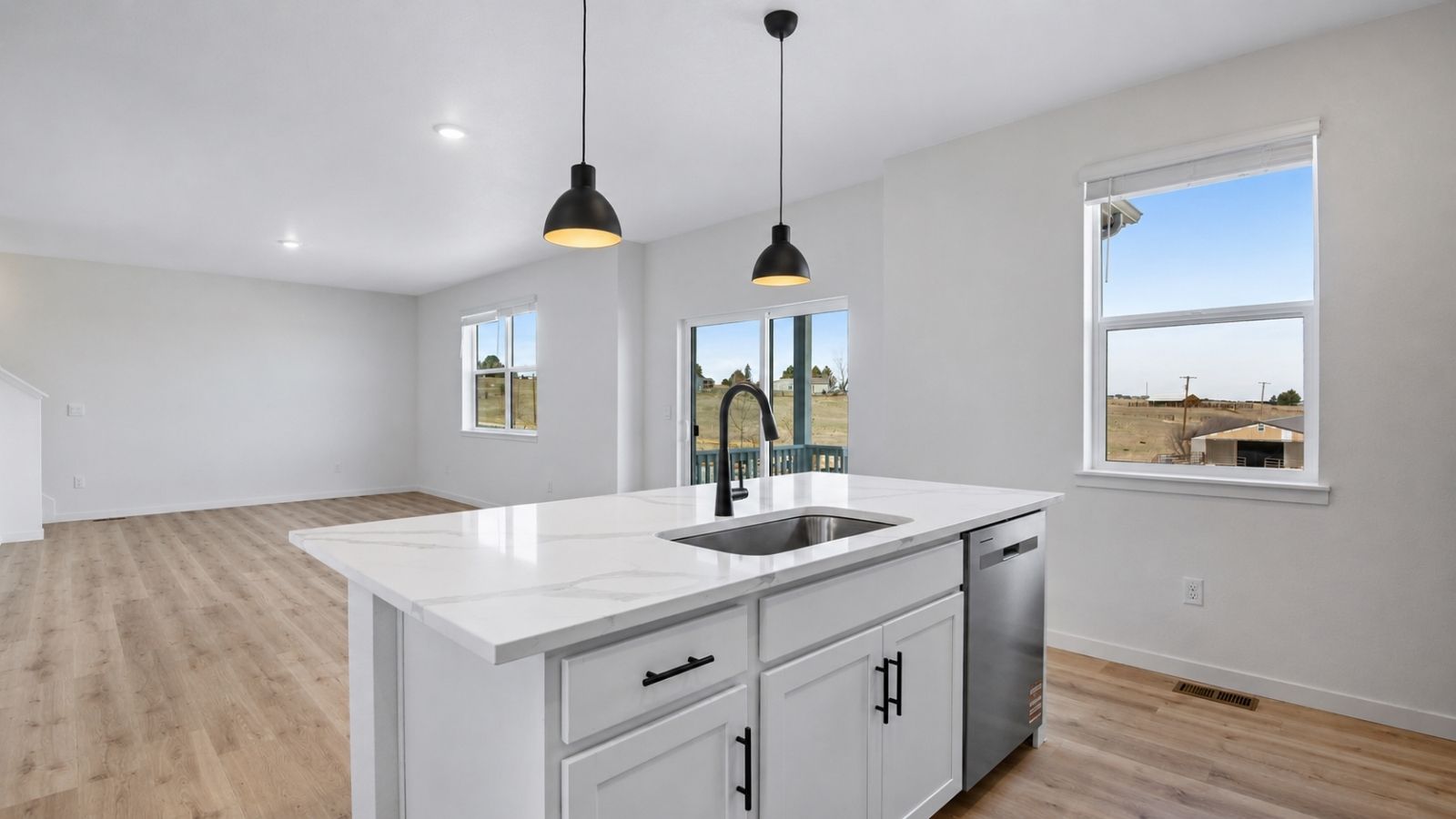 main floor of new construction home elizabeth, co