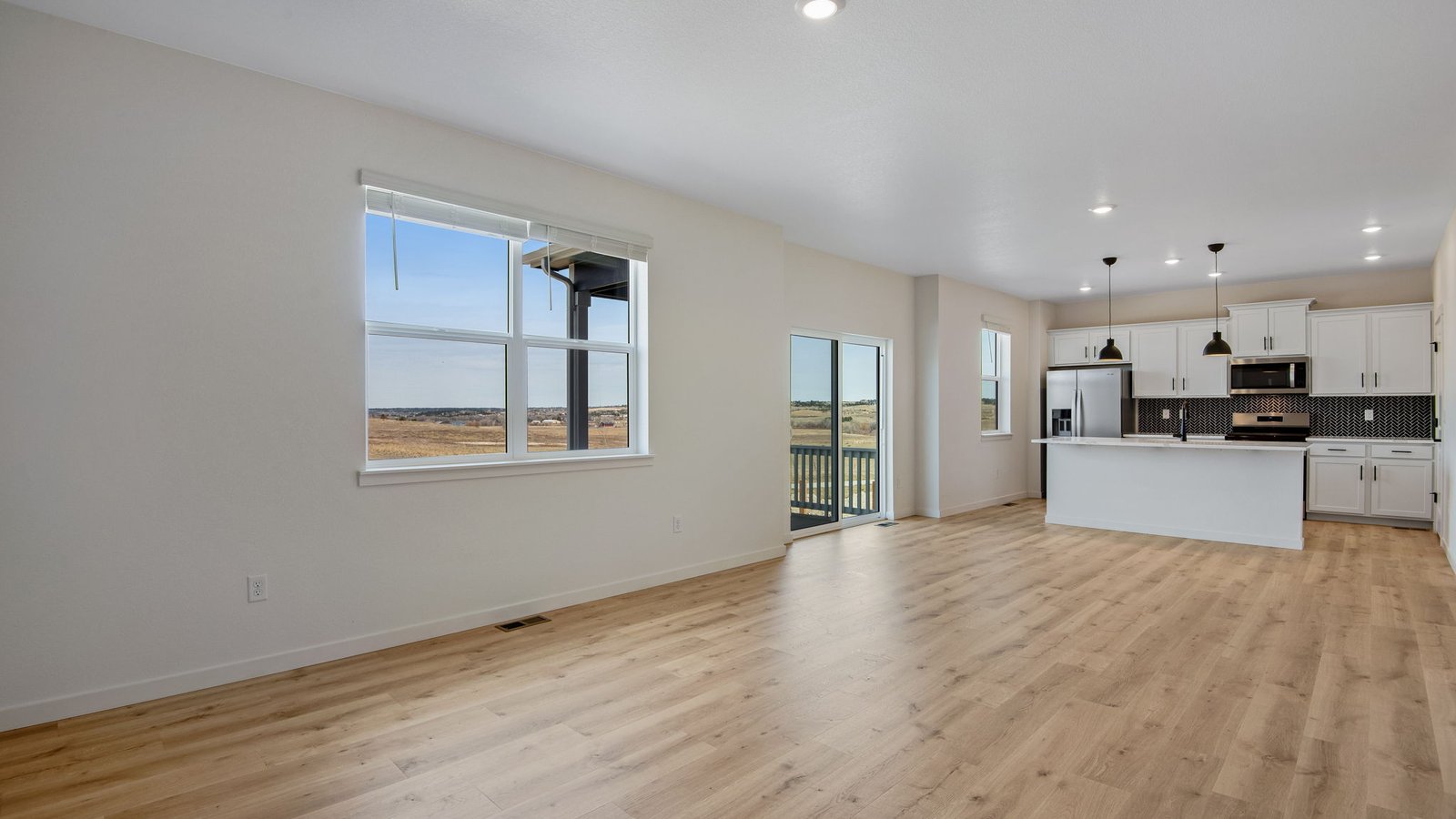 Open concept layout of new D.R. Horton home in Colorado