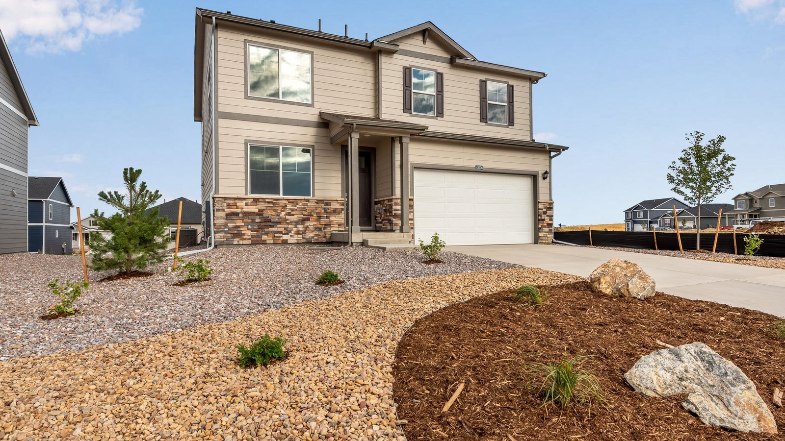 Exterior of two bedroom home in Elizabeth, Colorado