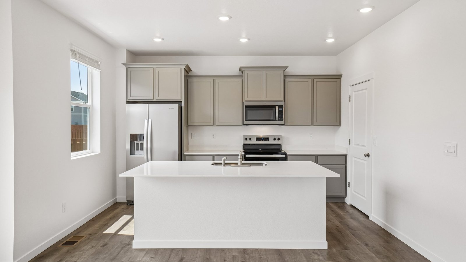 Spacious kitchen in new Pendleton floorplan of new home near Parker Colorado