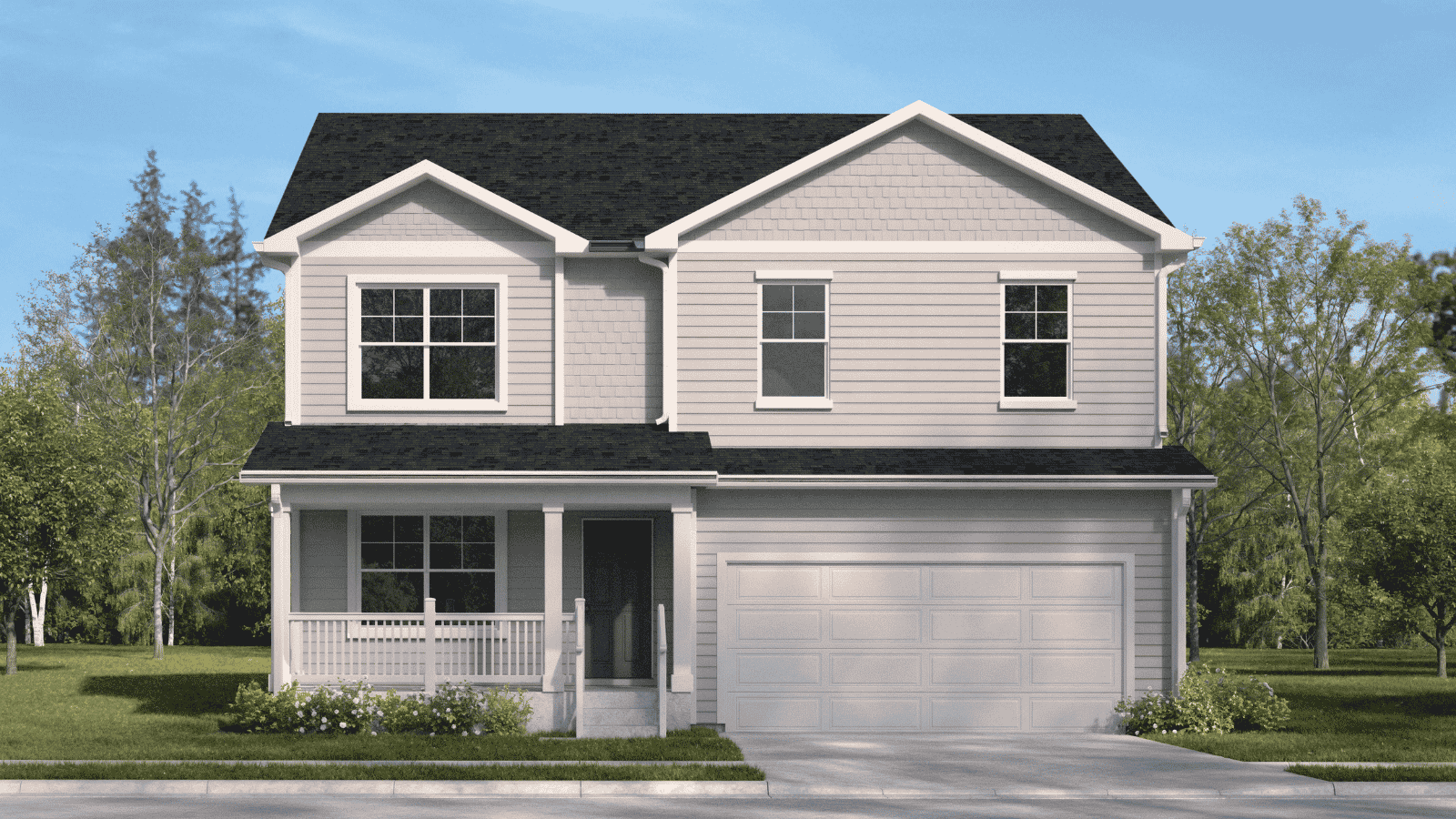 Exterior of new home in Elizabeth Colorado Pendleton floor plan