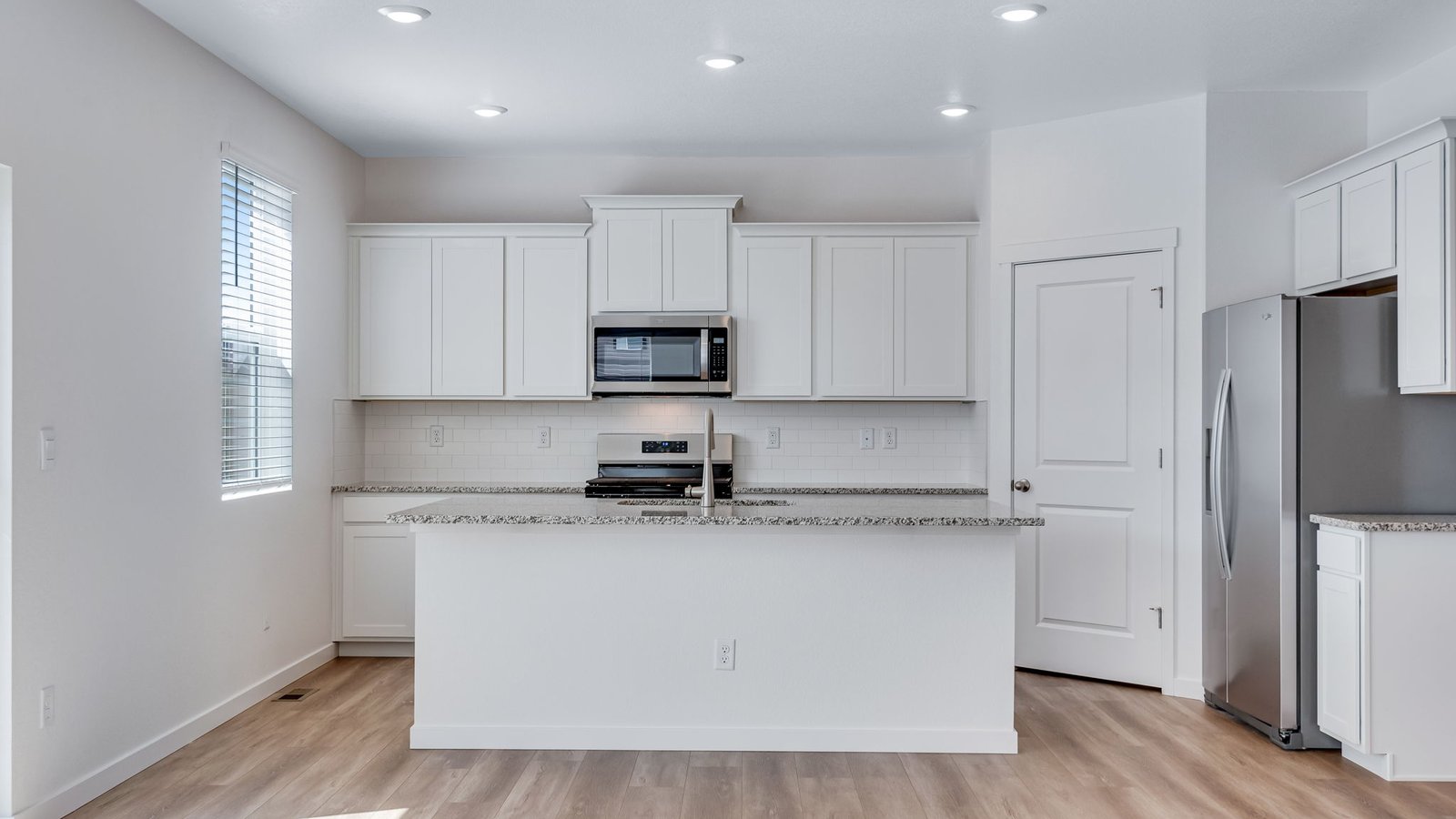 Kitchen in new construction room
