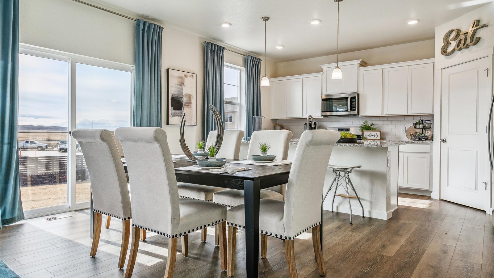 Dining room in new construction home