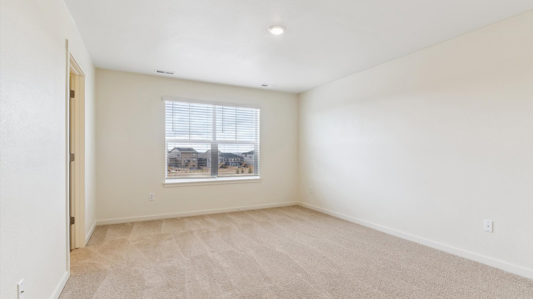 primary bedroom in new home