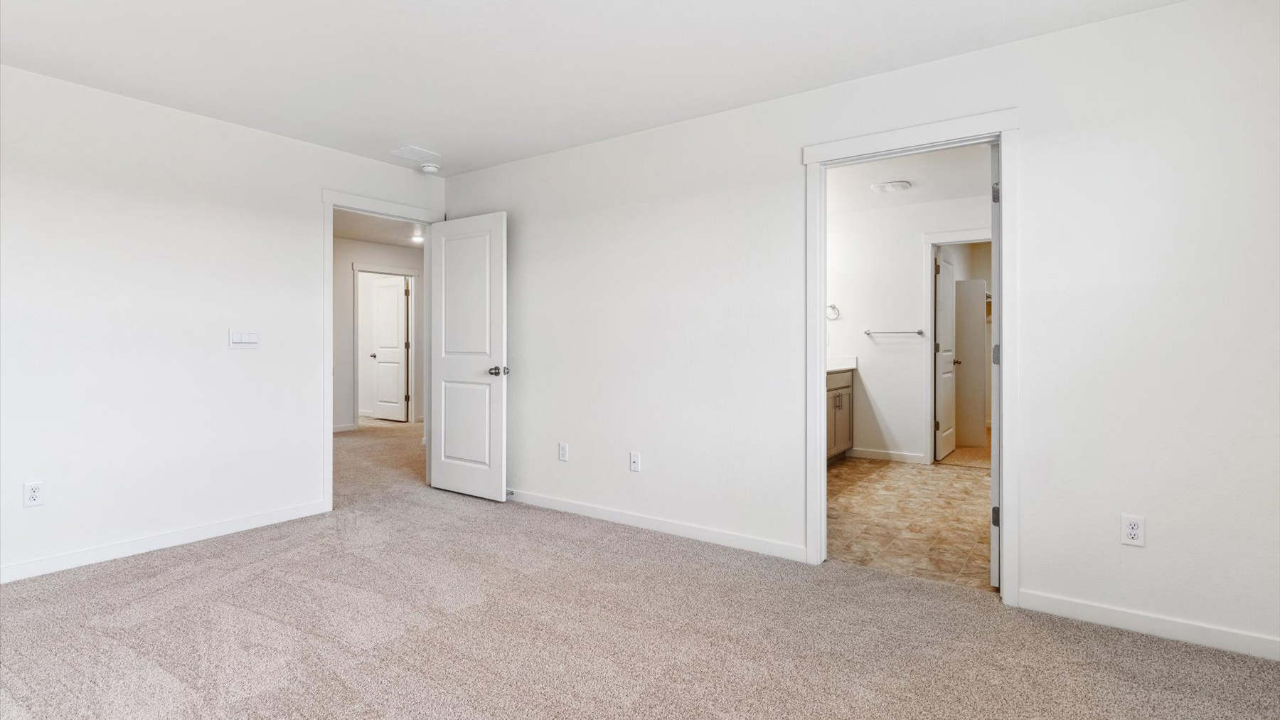 main bedroom in new home