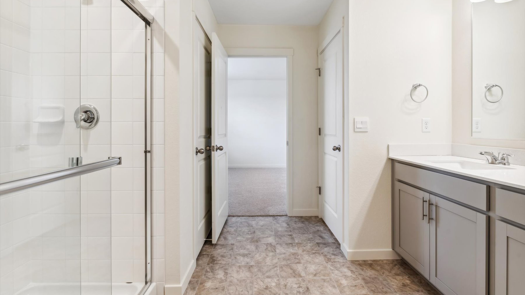 main bathroom in new home