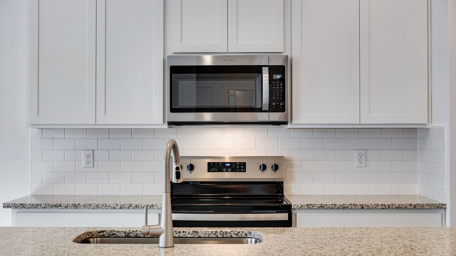 White cabinet in new kitchen for sale