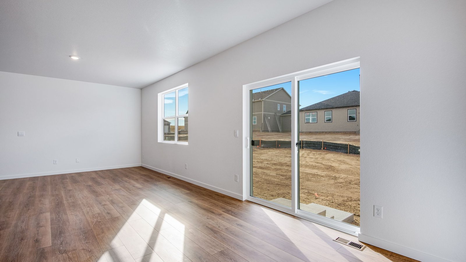 Backyard access to new home for sale in Spring Valley Ranch