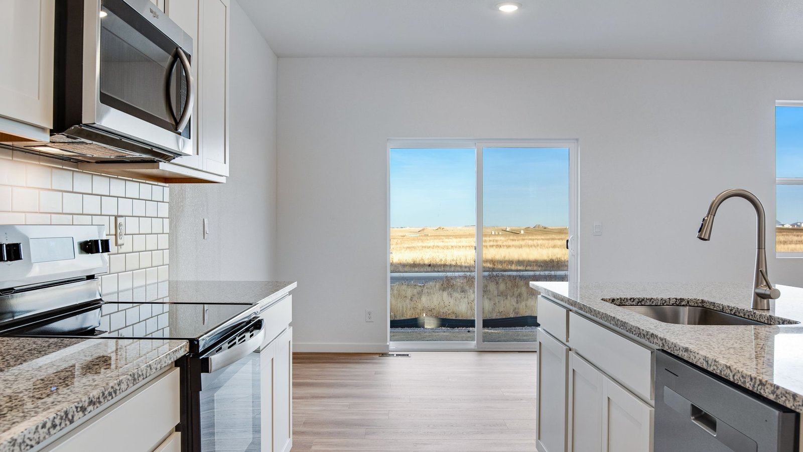 kitchen in new construction home
