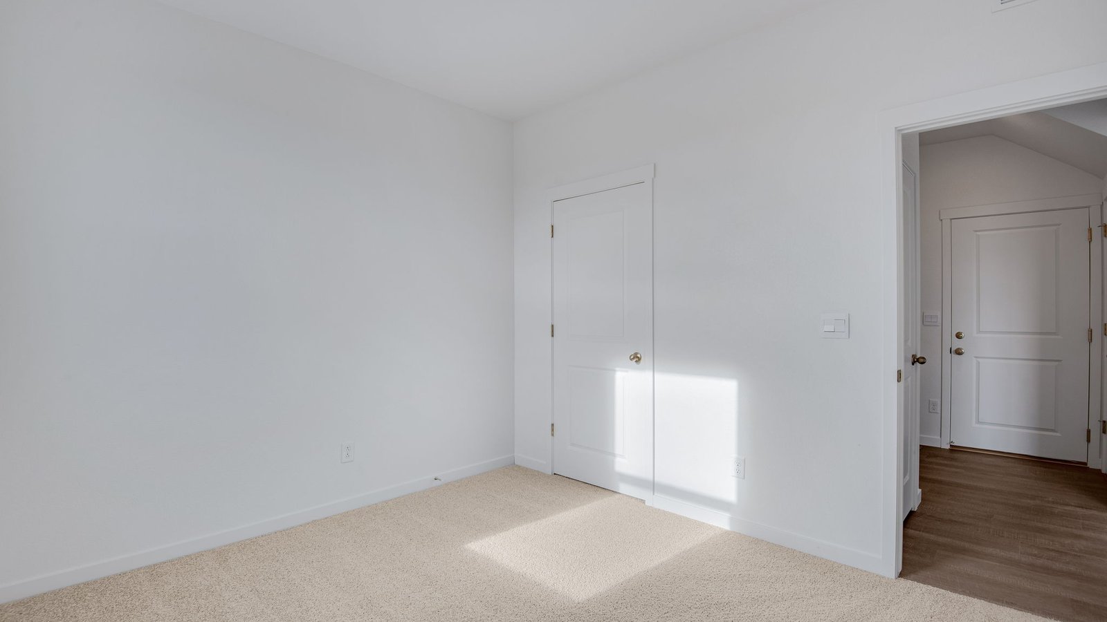 bedroom on first floor in new home