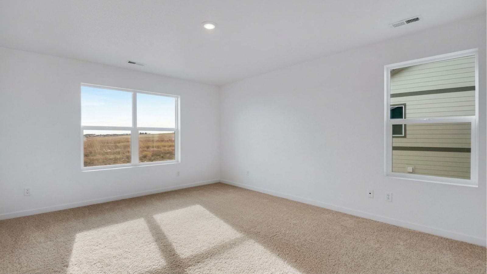 main bedroom in new home
