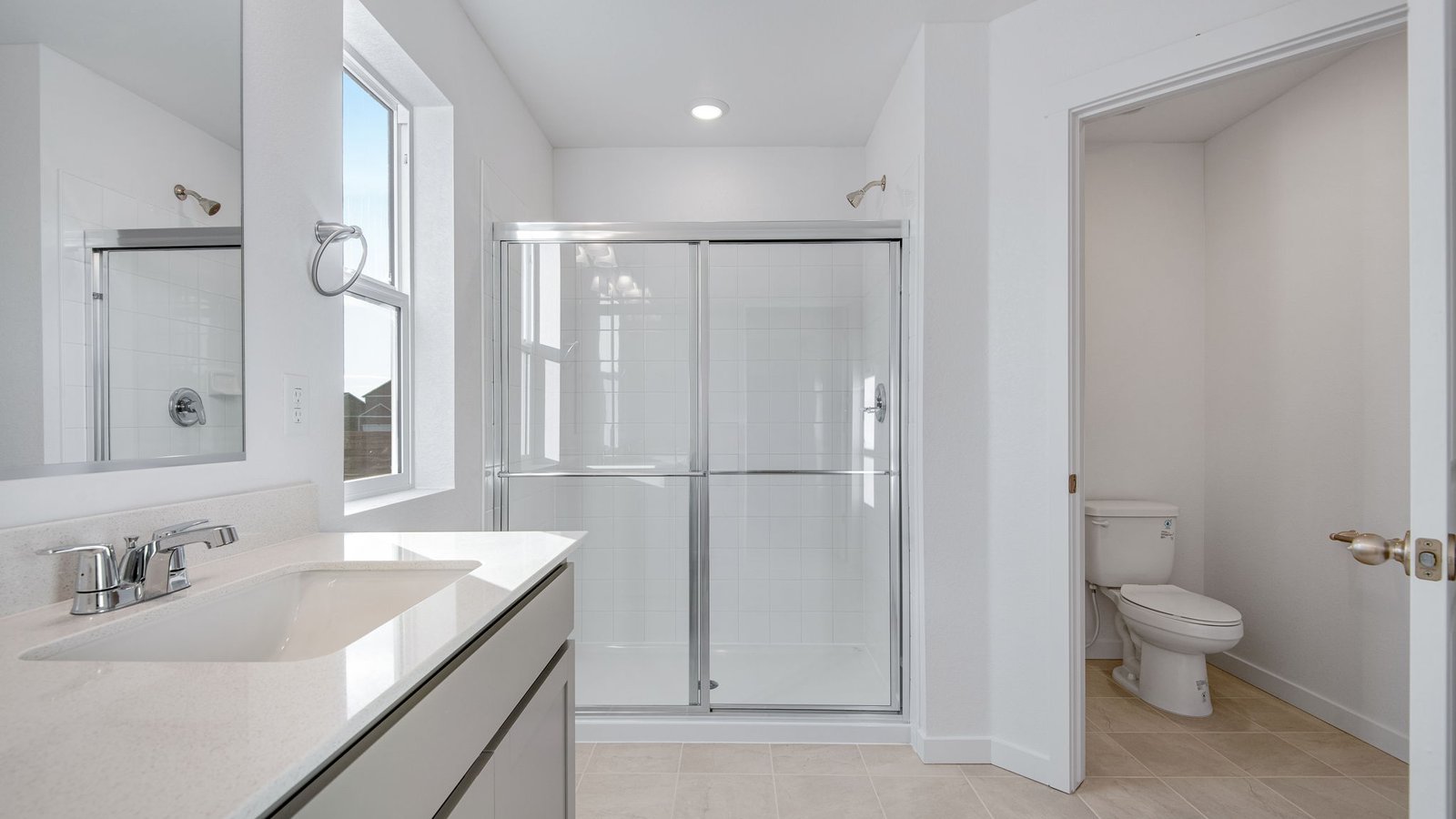 Walk in shower in new home