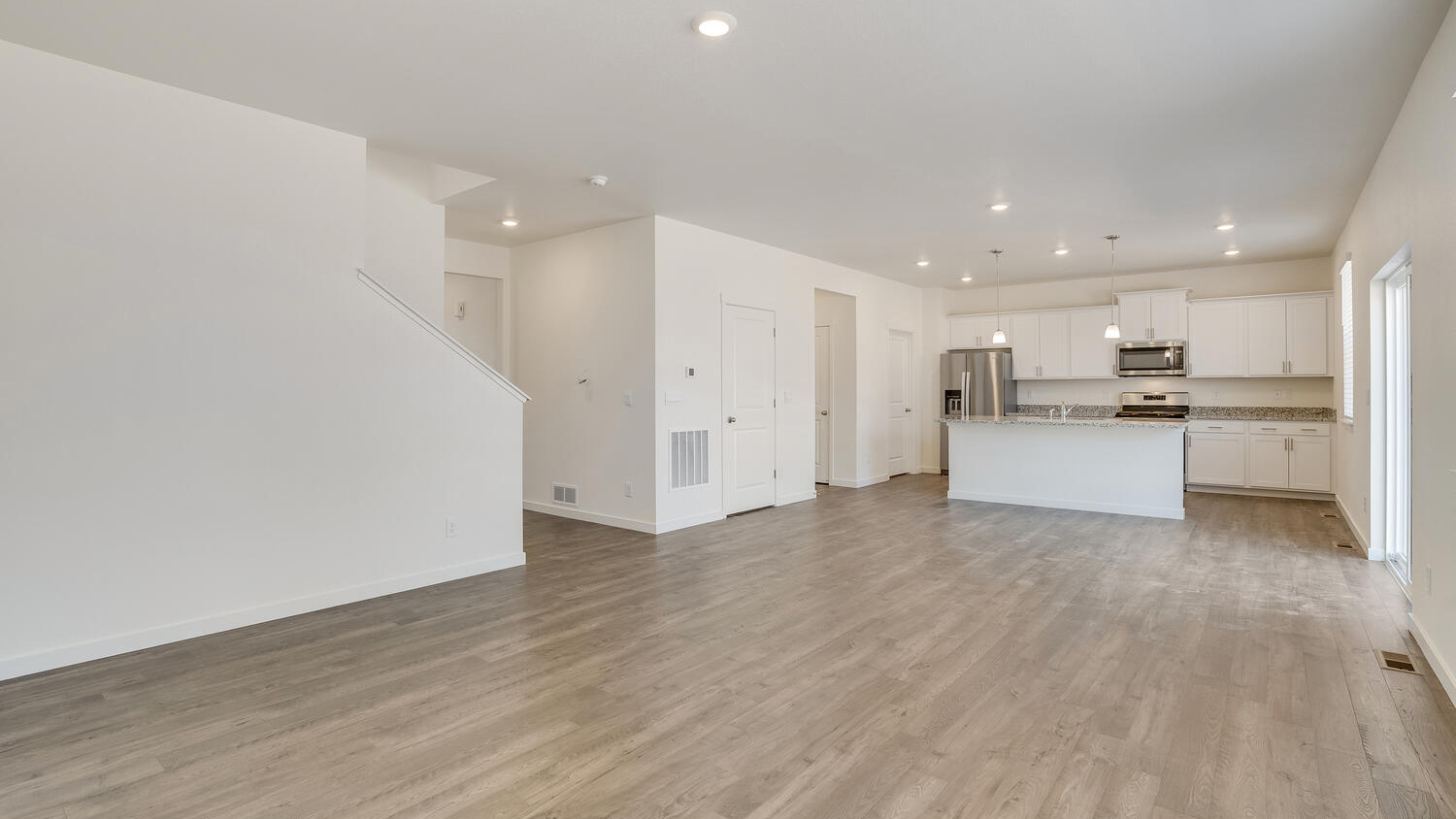 living area in new home