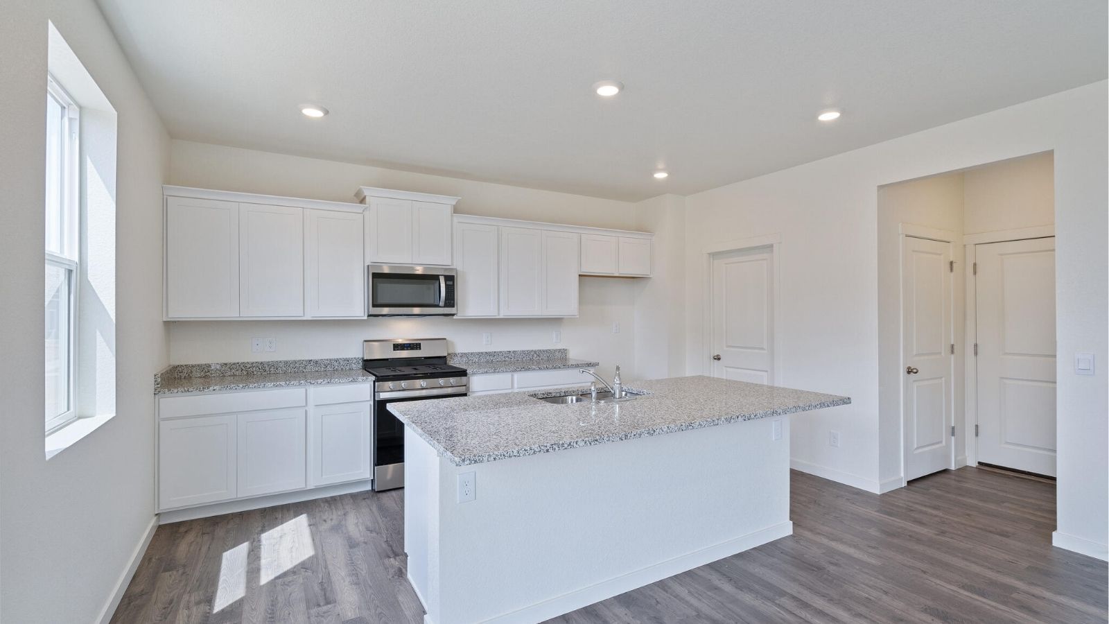large kitchen in new construction home